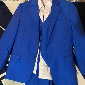 Royal blue boys tux size 8